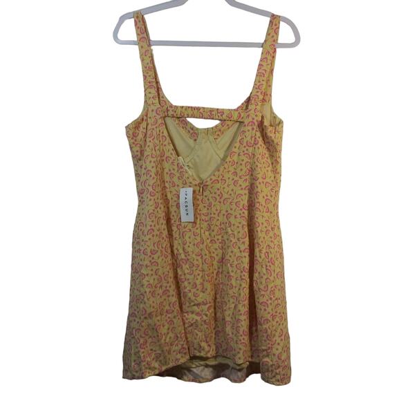 LA Hearts Pacsun Yellow Lemon & Cherry Summer Mini Dress Size L - Picture 5 of 8